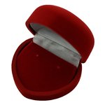 Schmuck Etui Schmuckbox für Ohrringe Geschenkbox Herz rot