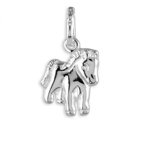Anhänger Pferd Pony 925 Silber glatt