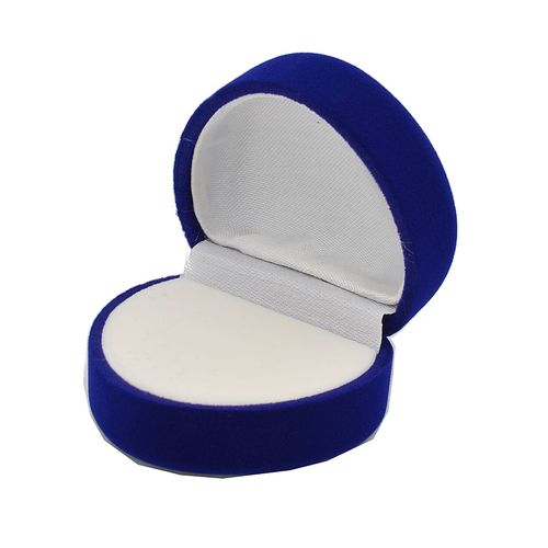 Schmuck Etui für Ring Herz Geschenkbox Schmuckverpackung blau
